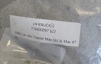 2004 CAN-AM TRAXTER MAX STD & MAX XT LH KNUKLE 709400097