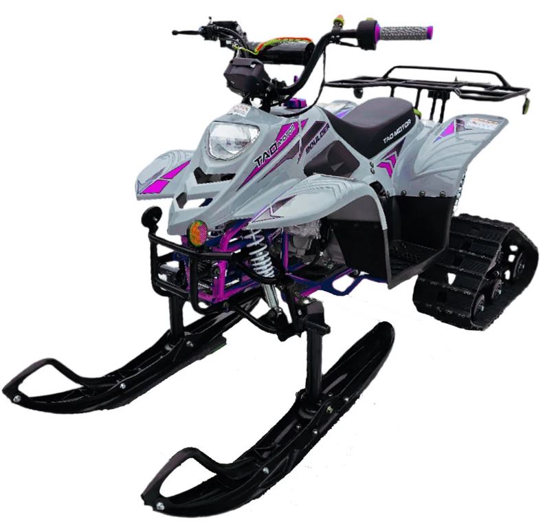 Tao Motors, New Boulder 110 avec chenilles et skis
