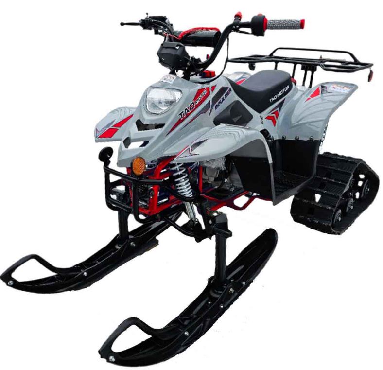 Tao Motors, New Boulder 110 avec chenilles et skis