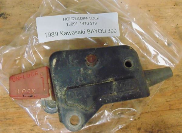 1989 KAWASAKI BAYOU 300 Holder, Diff Lock 13091-1410