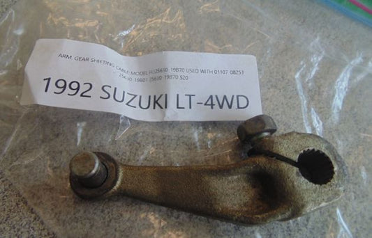 1992 SUZUKI LT-4WD ARM GEAR SHIFTING CABLE MODEL H 25630-19B70 USED WITH 01107-0
