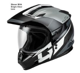 GMAX GM11 SOLID DUAL SPORT HELMET '23 ELECTRIC LENS (Hiver)