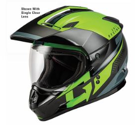GMAX GM11 SOLID DUAL SPORT HELMET '23 ELECTRIC LENS (Hiver)