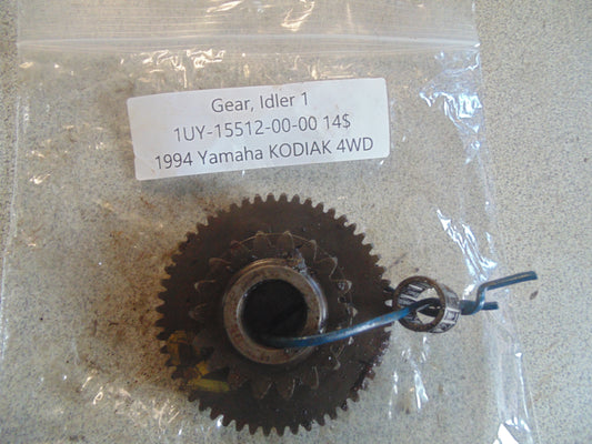1994 YAMAHA KODIAK 4WD GEAR IDLER 1 1UY-15512-00-00