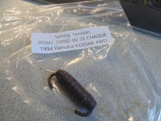 1994 YAMAHA KODIAK 4WD SPRING TENSION 90507-20002-00