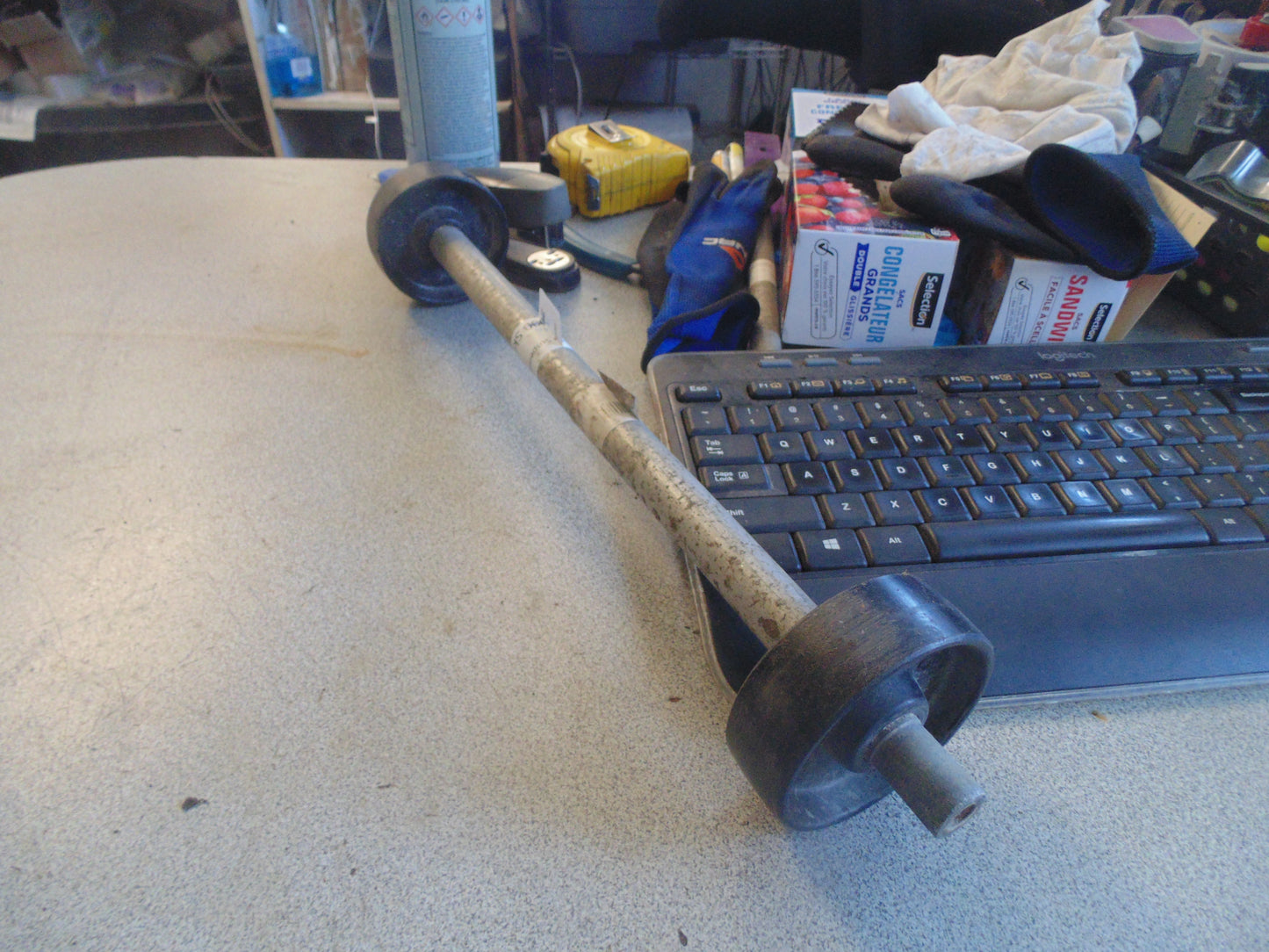 1996 SKI-DOO MXZ X 440 REAR SUSPENSION IDLER SHAFT 503189233