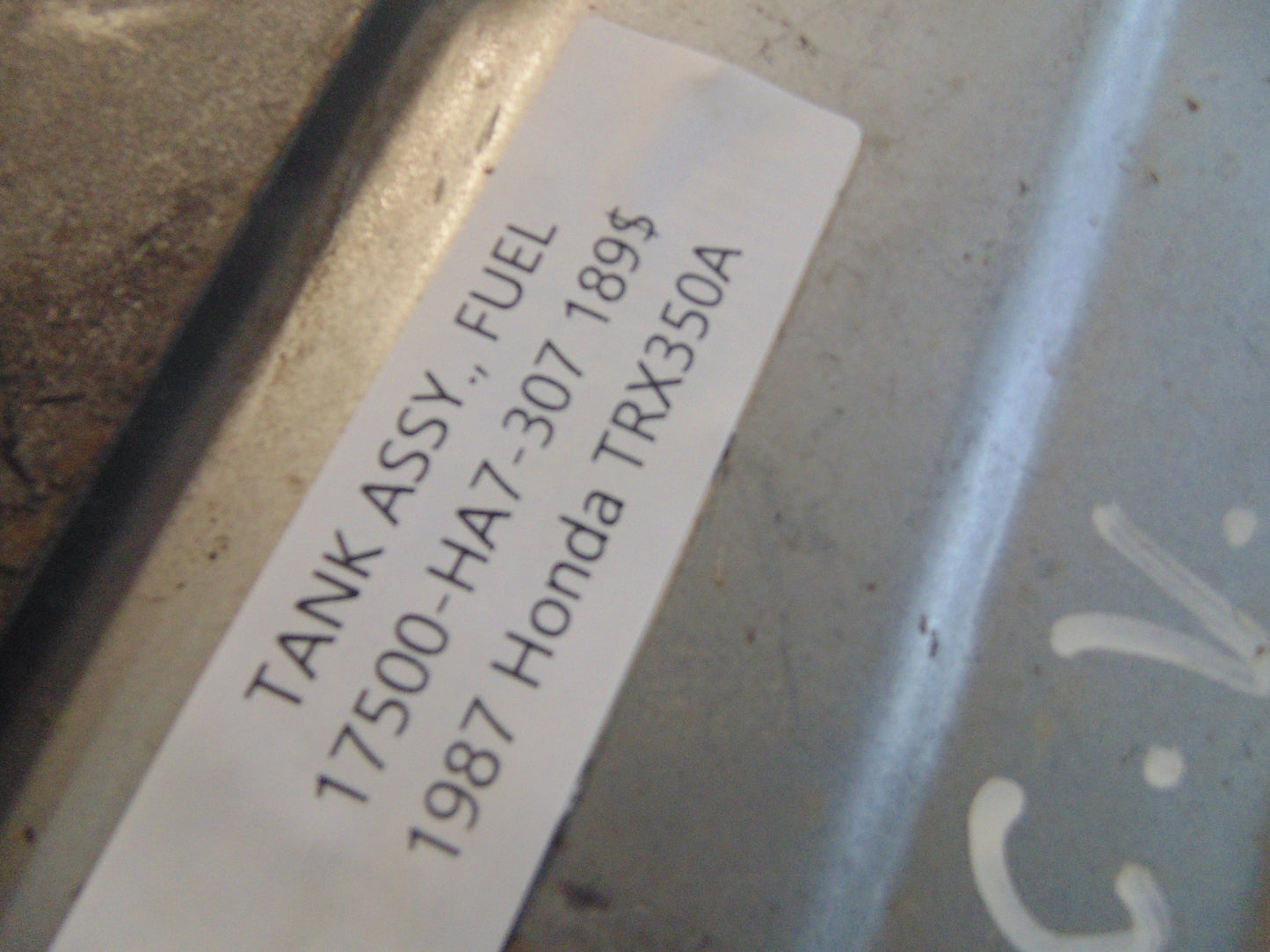 1987 HONDA TRX350A TANK ASSY FUEL 17500-HA7-307