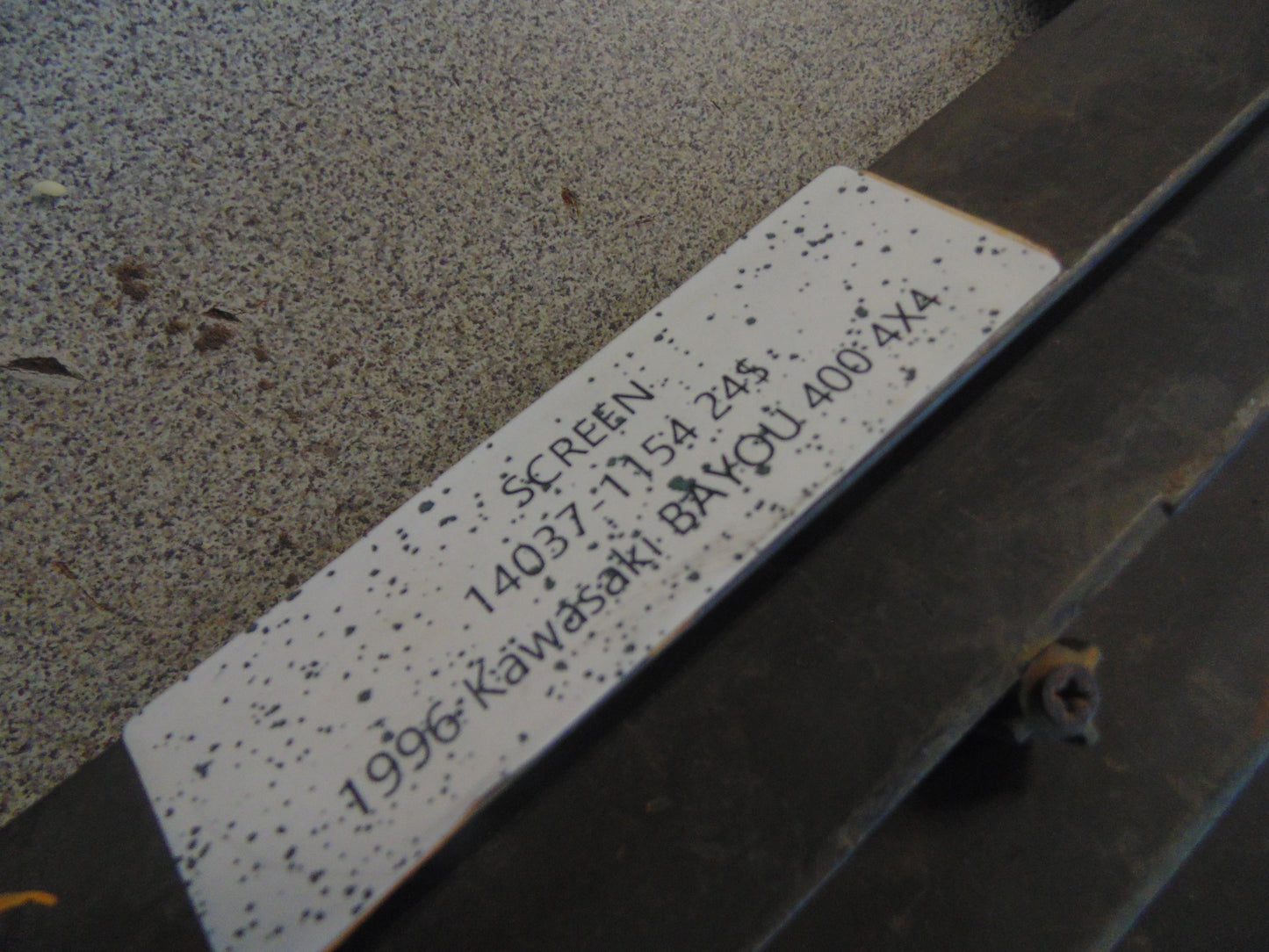 1996 KAWASAKI BAYOU 400 4X4 SCREEN 14037-1154