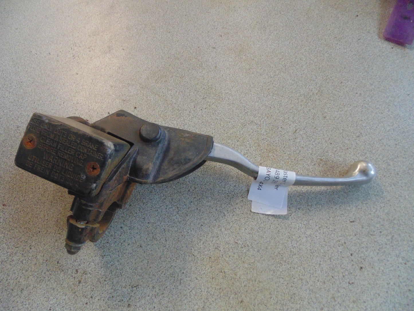 1996 KAWASAKI BAYOU 400 4X4 FRONT BRAKE MASTER CYLINDER 43015-1489