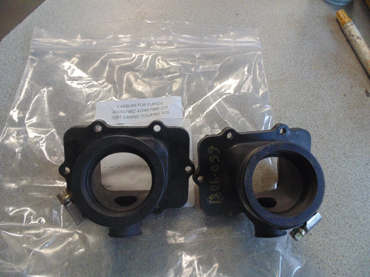 2001 GRAND TOURING 600 CARBURETOR FLANGE 420867882 420867880