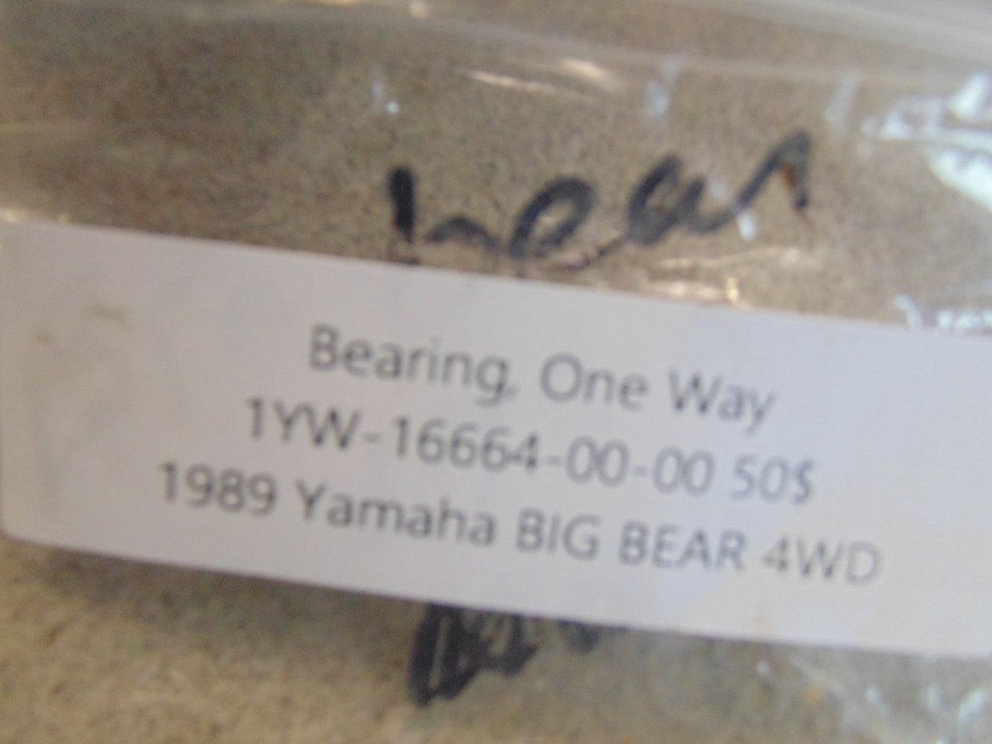 1989 Yamaha BIG BEAR 4WD (YFM350FWW) BEARING ONE WAY 1YW-16664-00-00