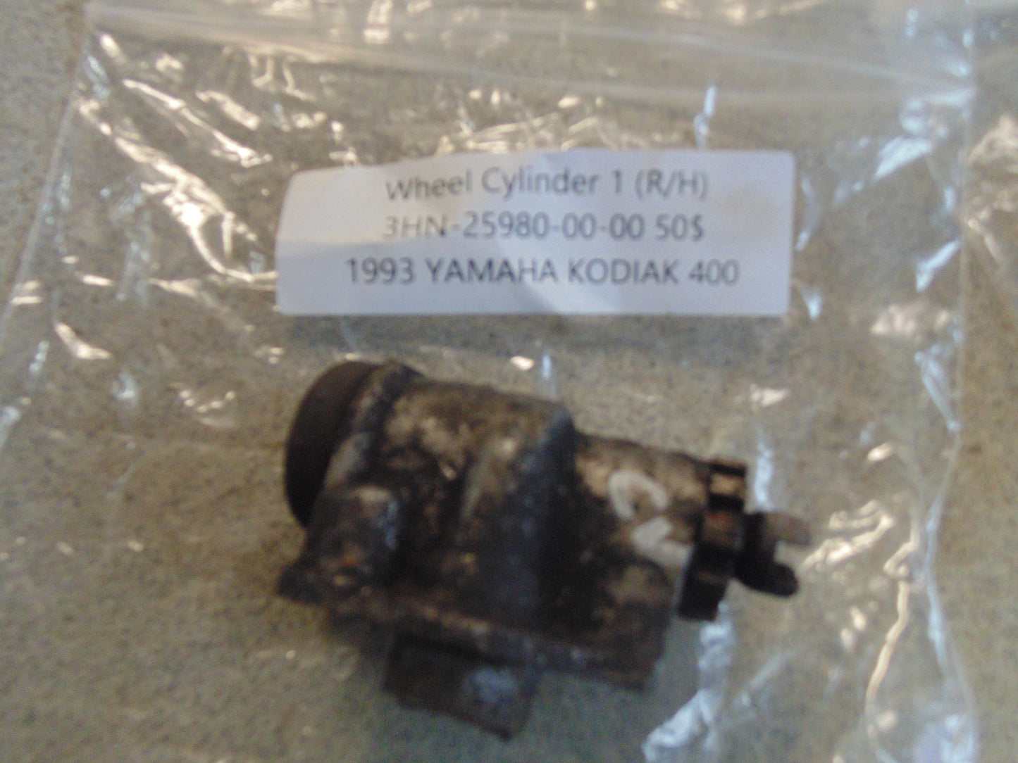 1993 YAMAHA KODIAK 400 WHEEL CYLINDER 1 (L/H) 3HN-25950-00-00