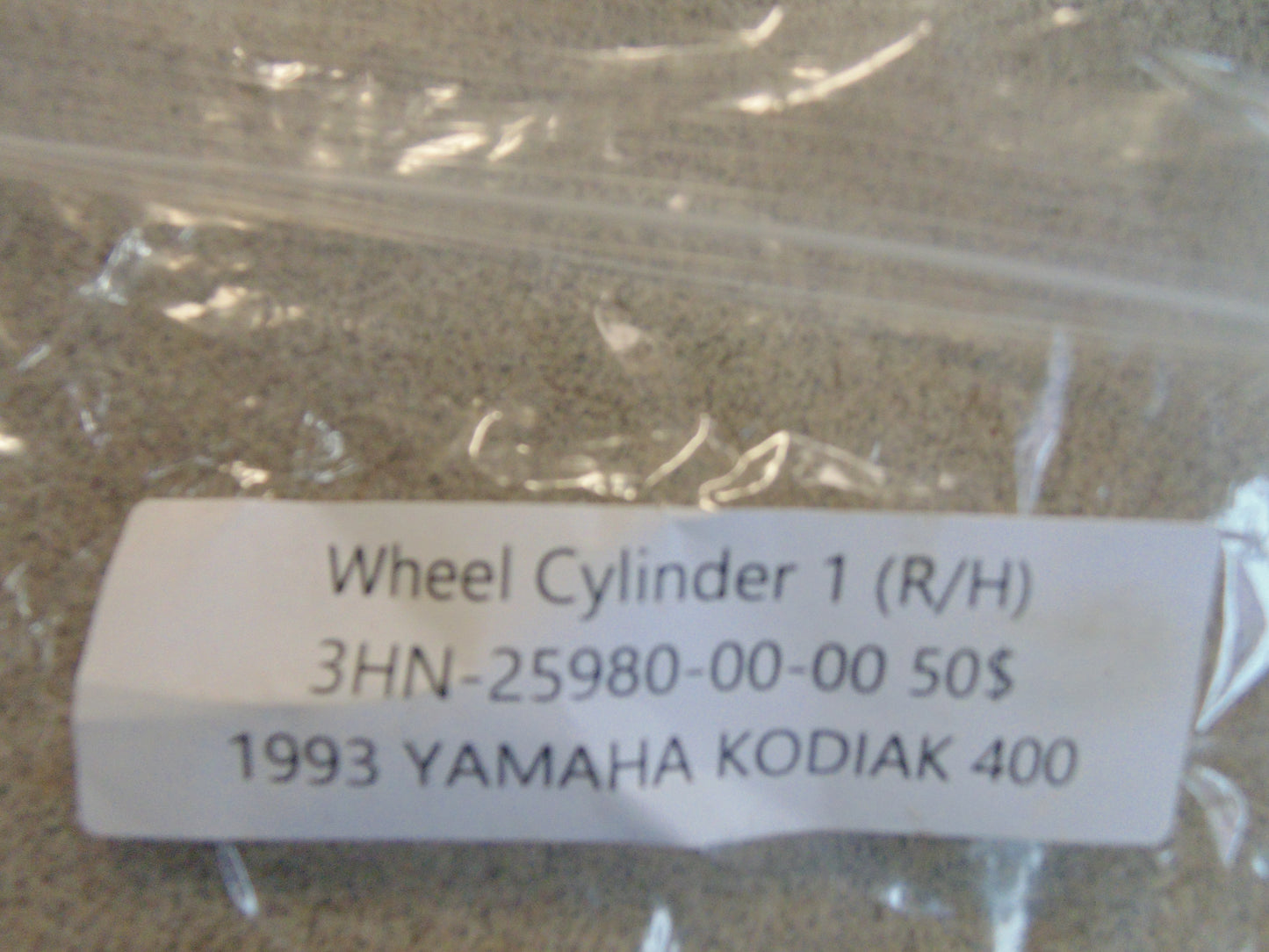 1993 YAMAHA KODIAK 400 WHEEL CYLINDER 1 (L/H) 3HN-25950-00-00