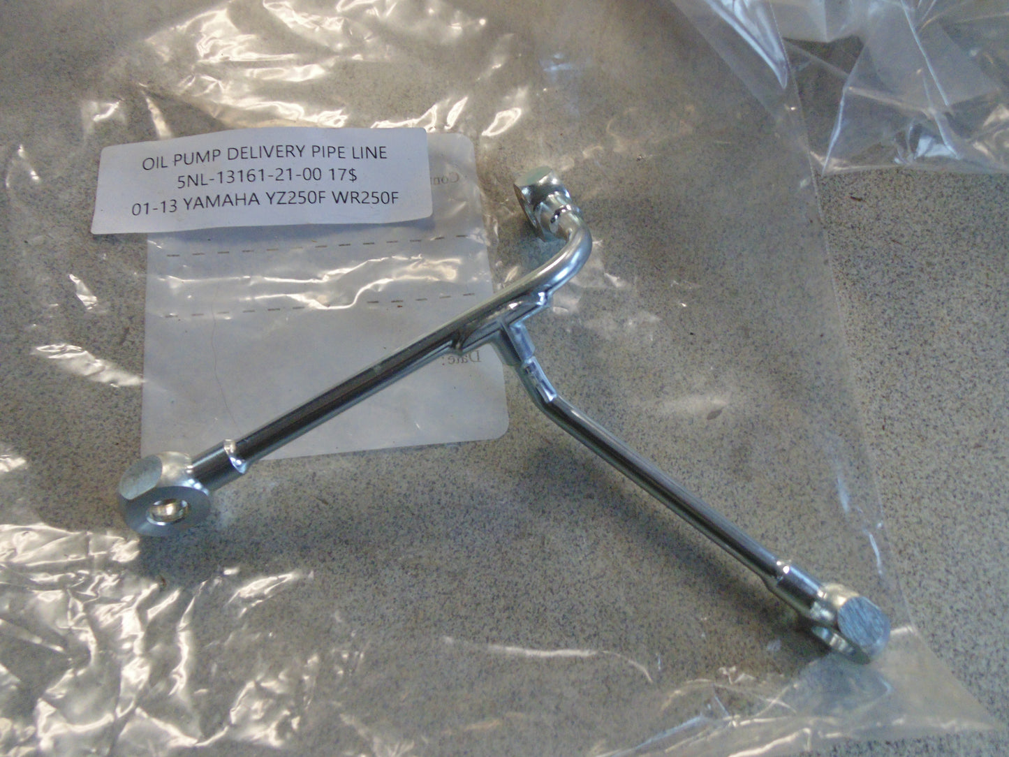 2001-2013 YAMAHA YZF250F WR250F OIL PUMP DELIVERY PIPE LINE 5NL-13161-21-00