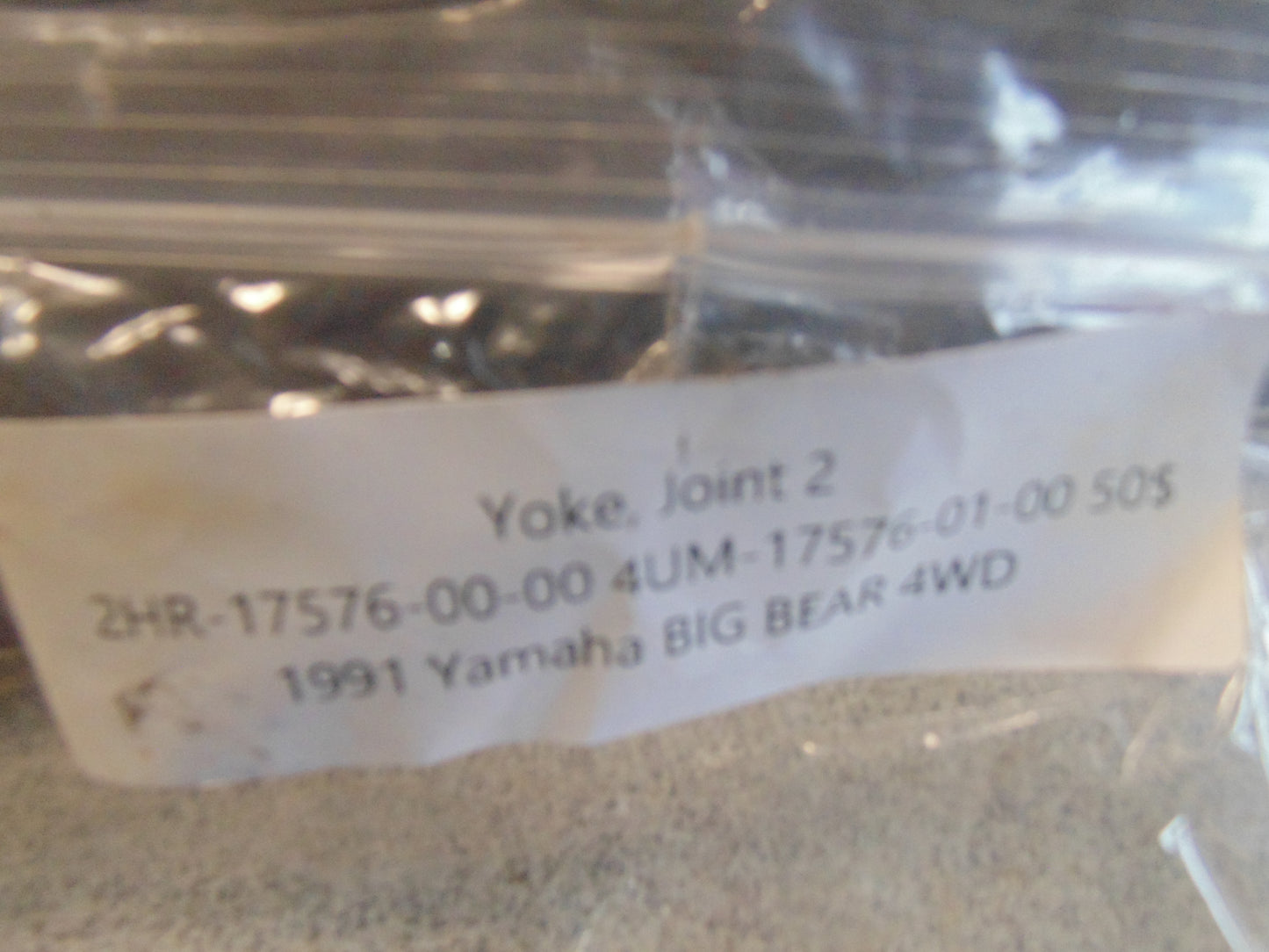 1991 Yamaha BIG BEAR 4WD YOKE JOINT 2 2HR-17576-00-00 4UM-17576-01-00