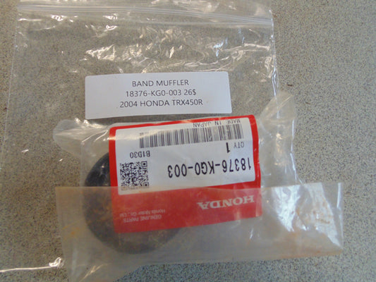 2004 HONDA TRX450R BAND MUFFLER 18376-KG0-003