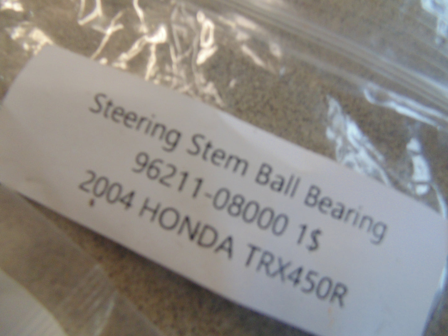 2004 HONDA TRX450R STEERING STEM BALL BEARING 96211-08000
