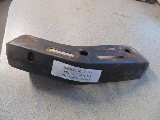 1987 HONDA TRX350A PROTECTOR EX PIPE 18321-HA7-671