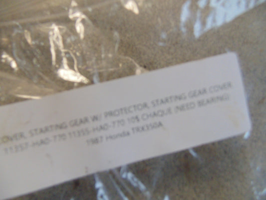 1987 HONDA TRX350A COVER STARTING GEAR W/ PROTECTOR STARTING GEAR COVER 11357-HA0-770 11355-HA0-770