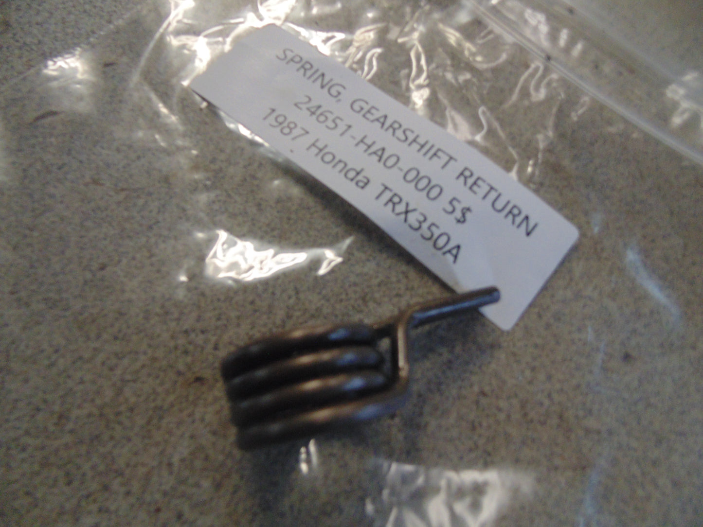 1987 HONDA TRX350A SPRING GEARSHIFT RETURN 24651-HA0-000