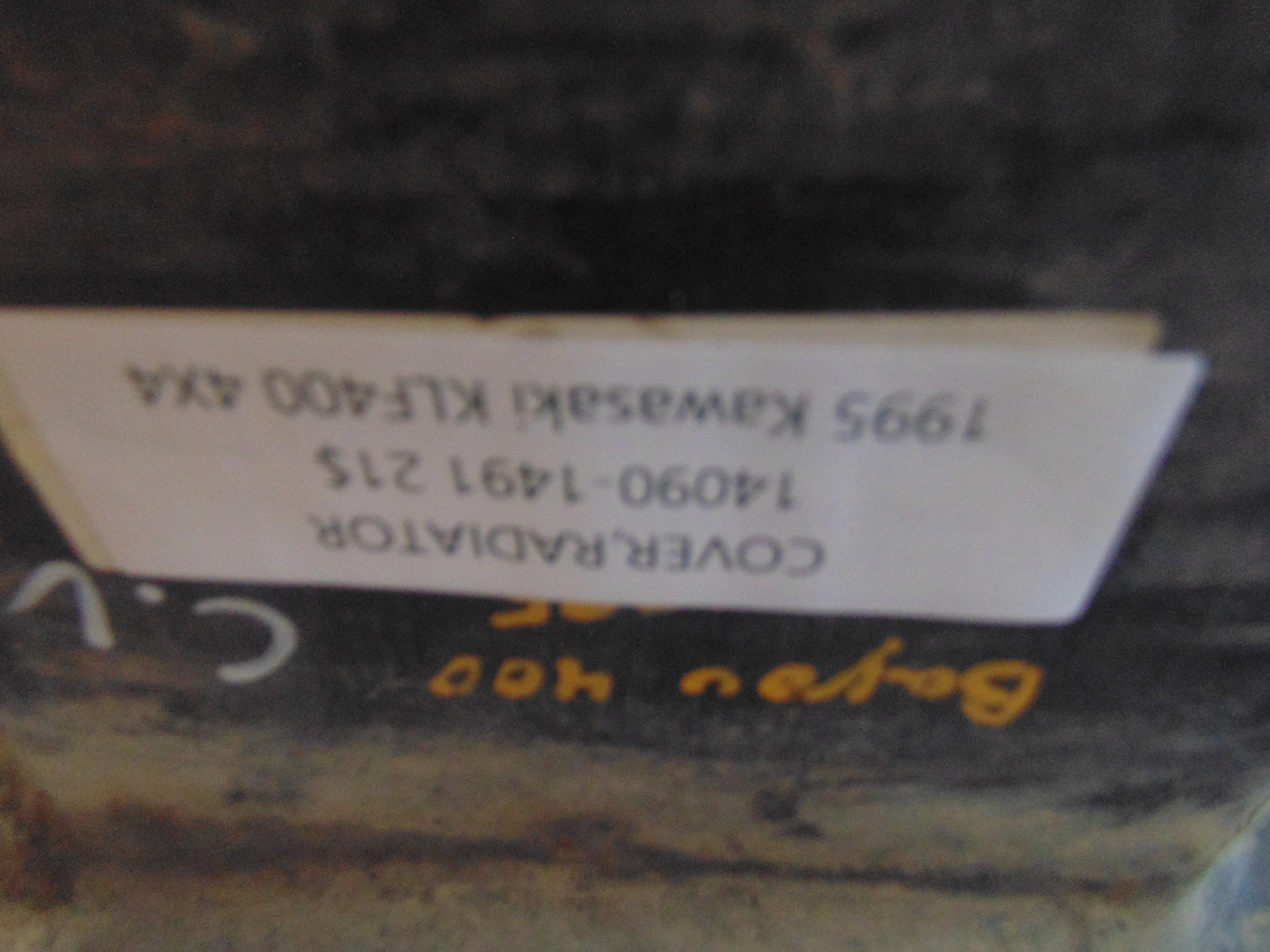 1993 KAWASAKI KLF400 4X4 COVER RADIATOR 14090-1491