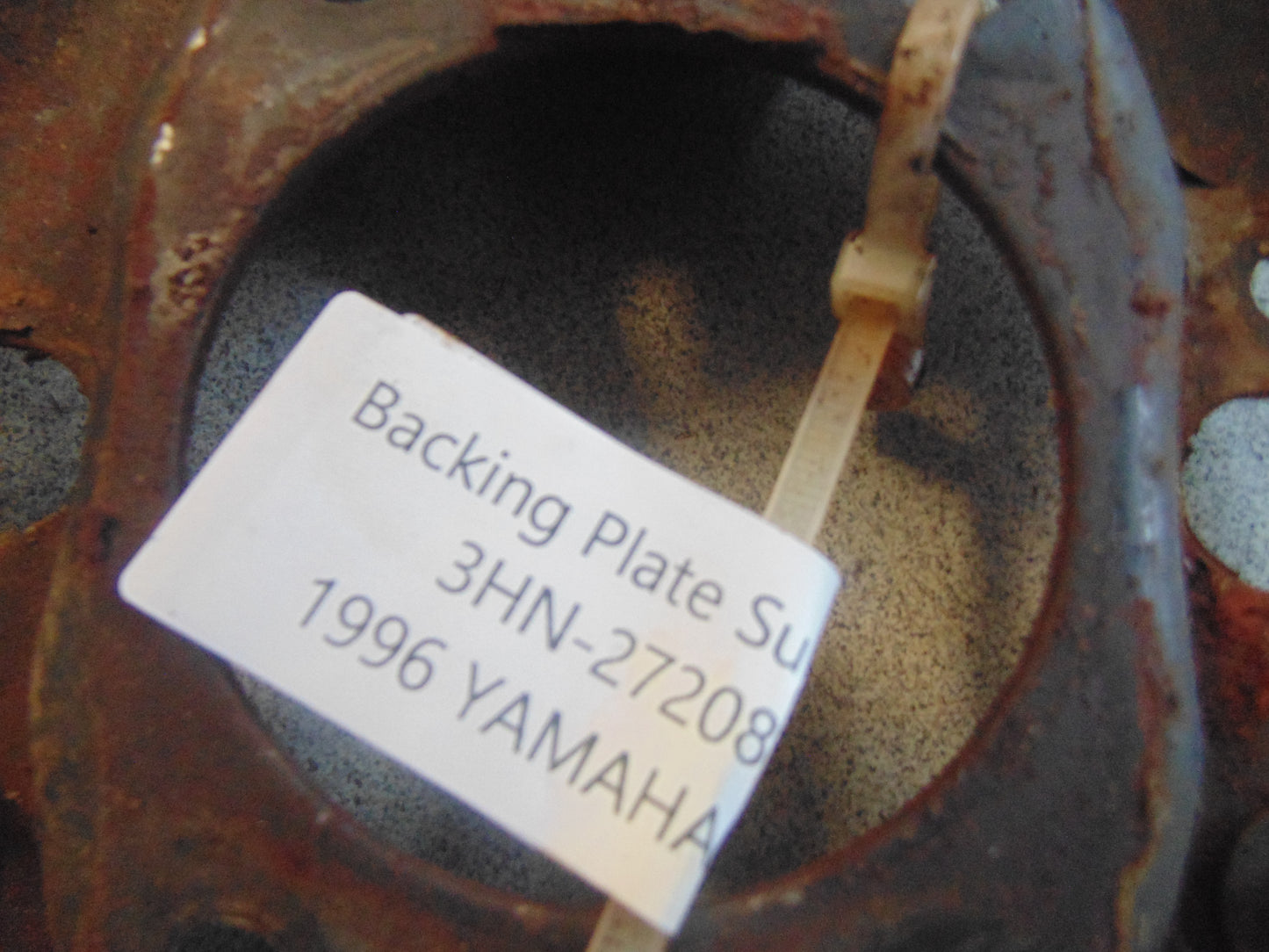 1996 Yamaha KODIAK 4WD BACKING PLATE ASSY 3HN-27208-10-00