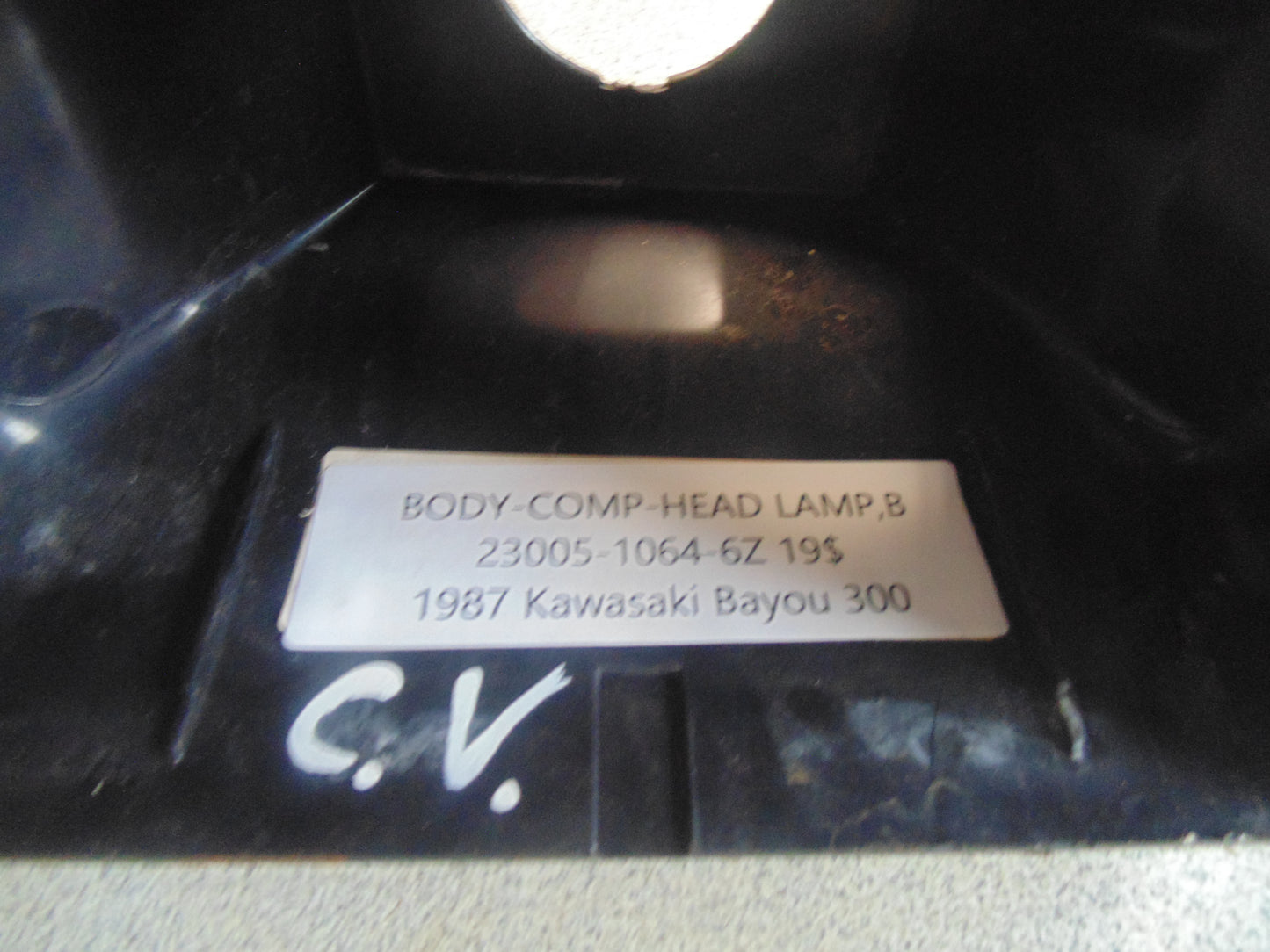 1987 KAWASAKI BAYOU 300 BODY-COMP HEAD LAMP B 23005-1064-6Z