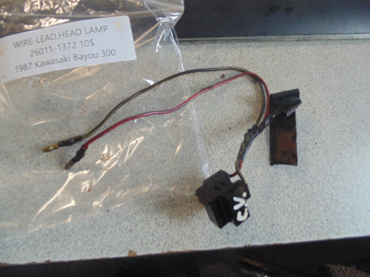 1987 KAWASAKI BAYOU 300 WIRE LEAD HEAD LAMP 26011-1372