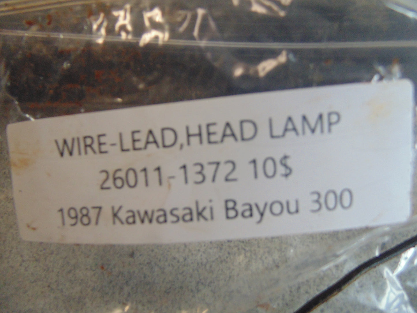 1987 KAWASAKI BAYOU 300 WIRE LEAD HEAD LAMP 26011-1372