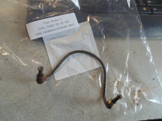 1996 YAMAHA KODIAK 4WD PIPE BRAKE 3 3HN-25883-00-00