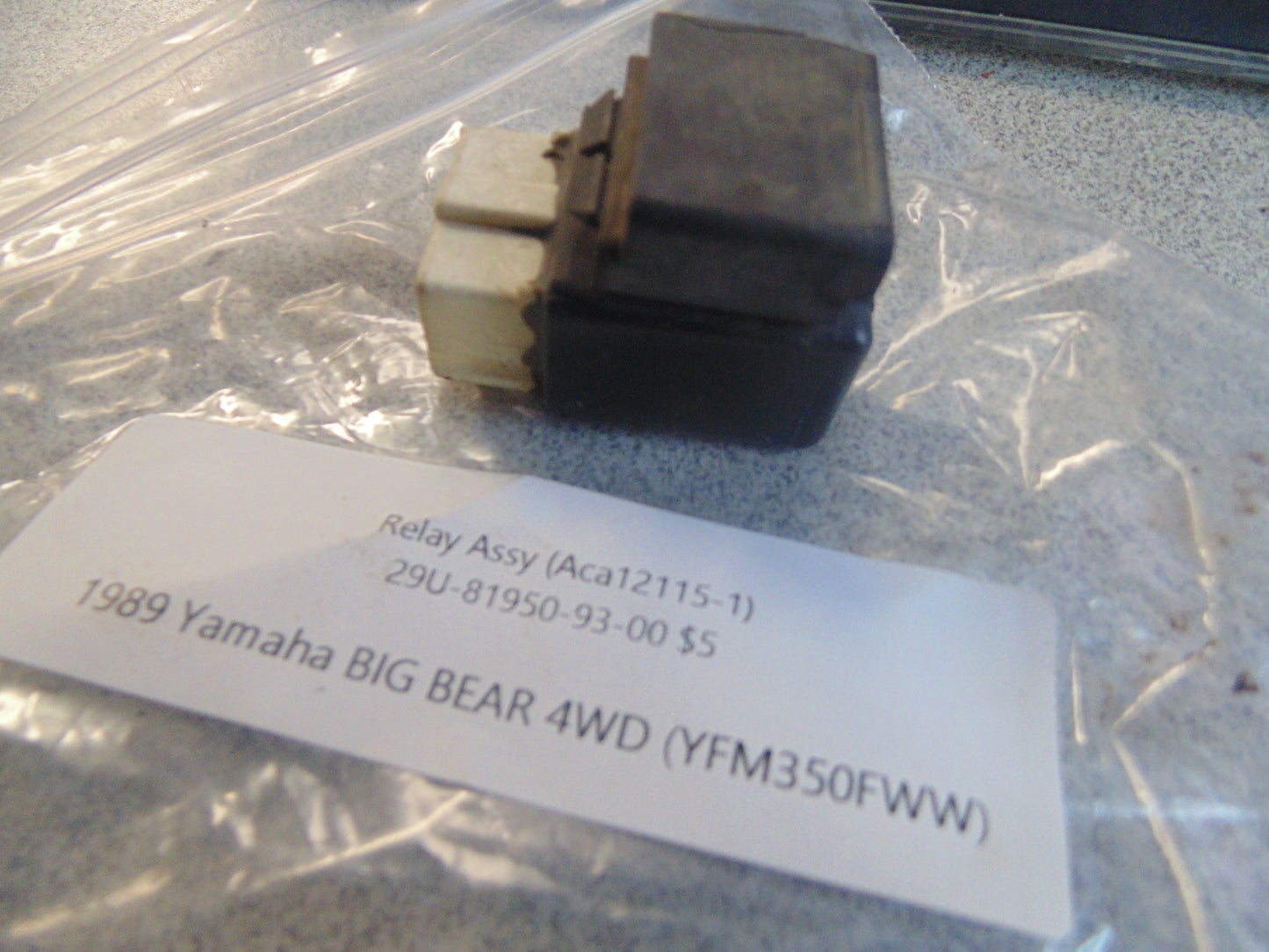 1989 Yamaha BIG BEAR 4WD RELAY ASSY (ACA12115-1) 29U-81950-93-00