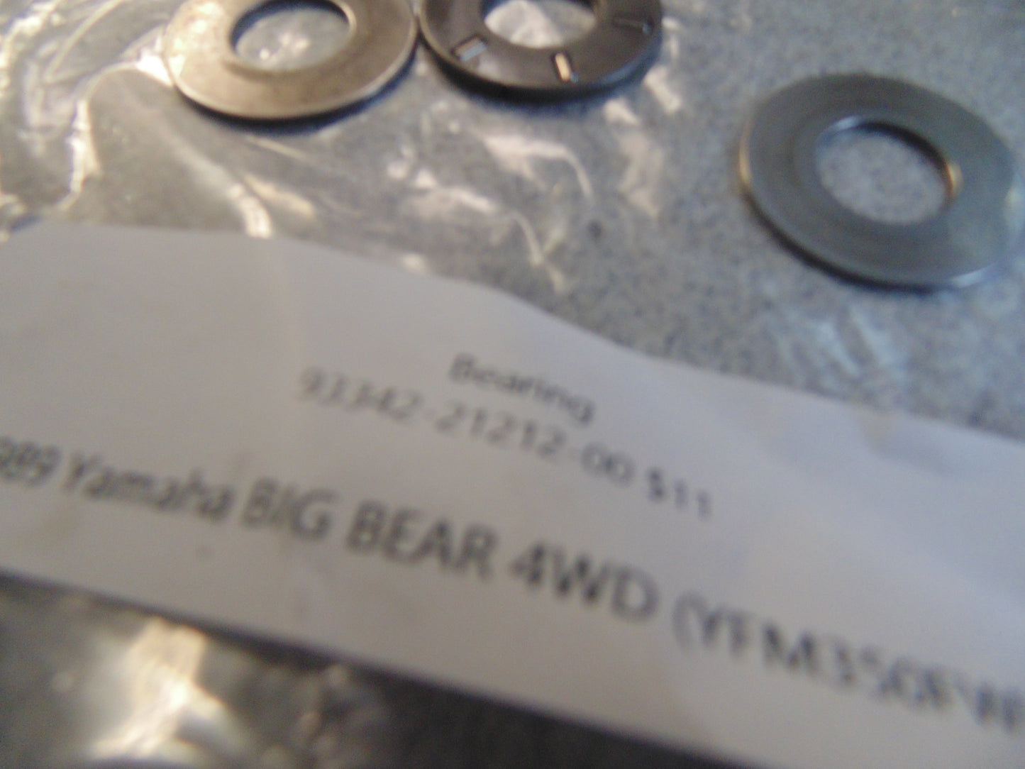 1989 Yamaha BIG BEAR 4WD BEARING 93342-21212-00
