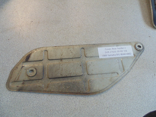 1989 Yamaha BIG BEAR 4WD COVER REAR FENDER 2 2HR-2163E-00-00