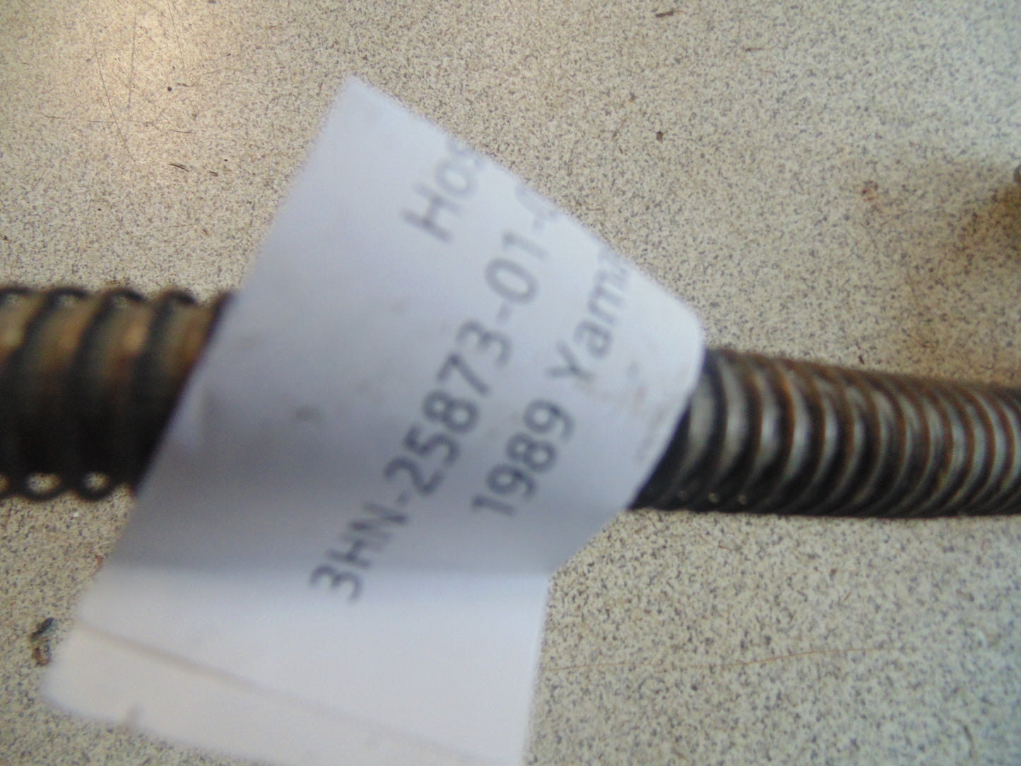 1989 Yamaha BIG BEAR 4WD HOSE BRAKE 2 3HN-25873-00-00 99999-02526-00