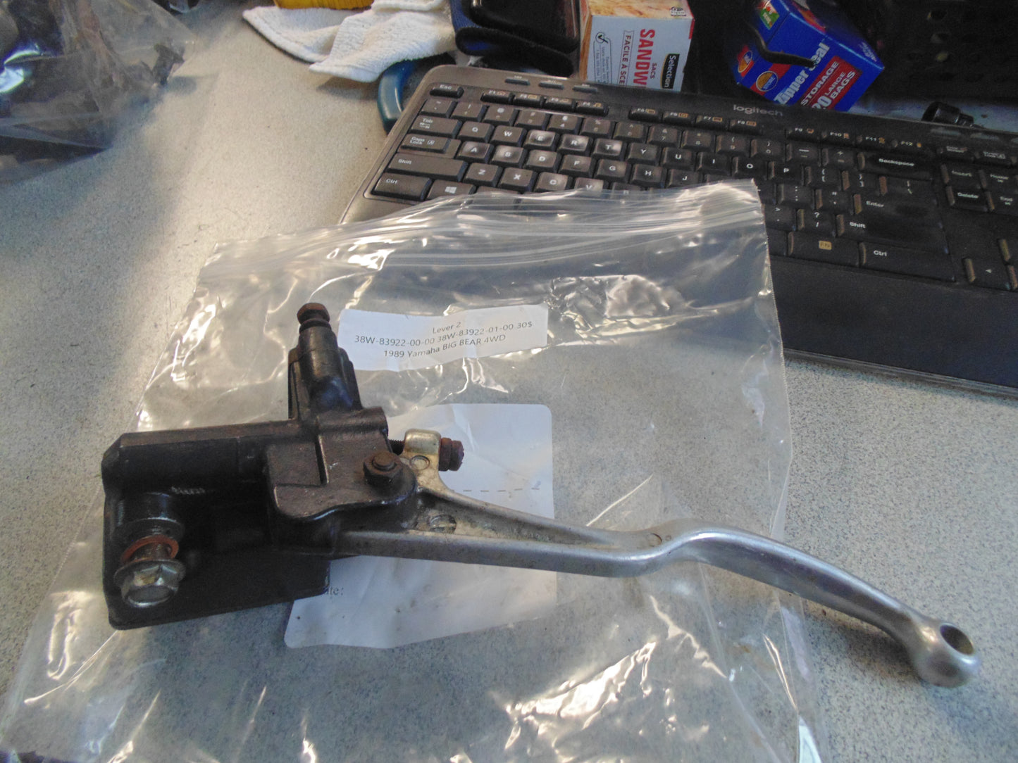 1989 Yamaha BIG BEAR 4WD LEVER 2 38W-83922-00-00 38W 83922-01-00-00