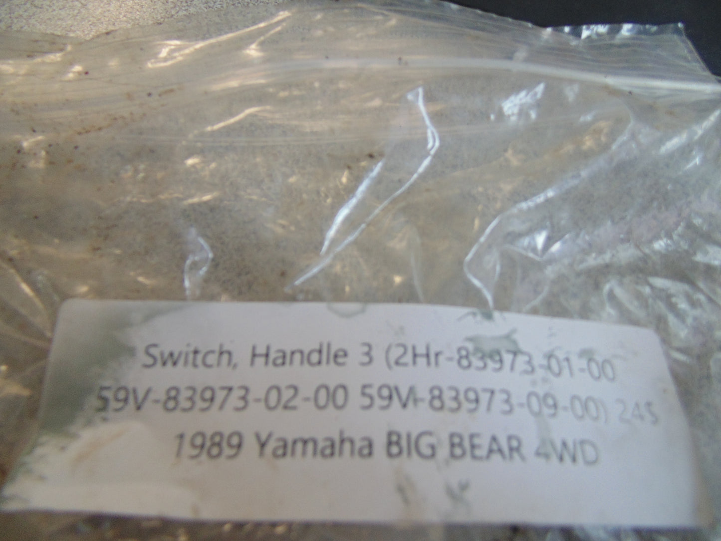 1989 Yamaha BIG BEAR 4WD SWITCH HANDLE 3 59V-83973-02-00 59V-83973-09-00