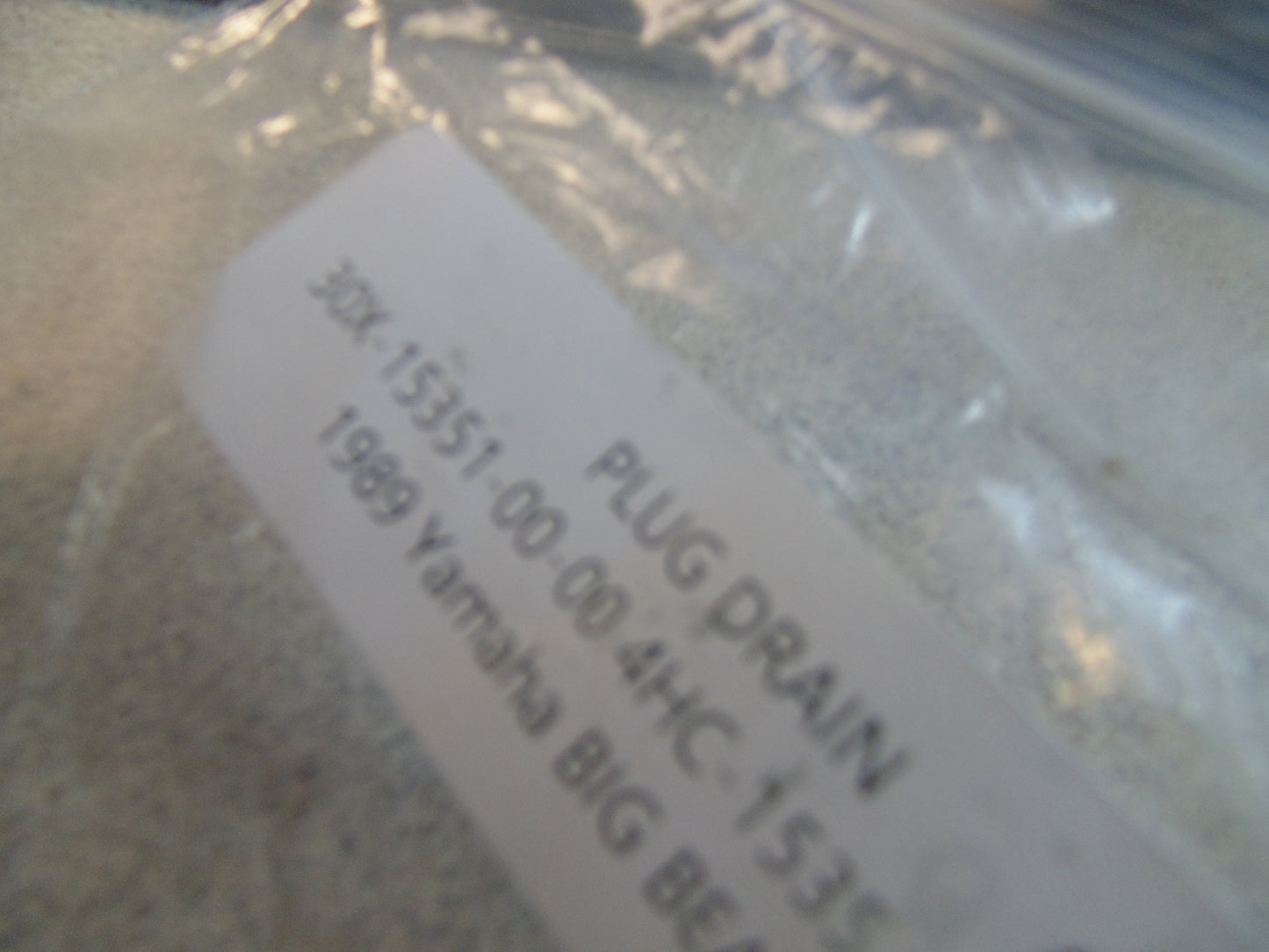 1989 Yamaha BIG BEAR 4WD PLUG DRAIN 30X-15351-00-00 4HC-15351-00-00