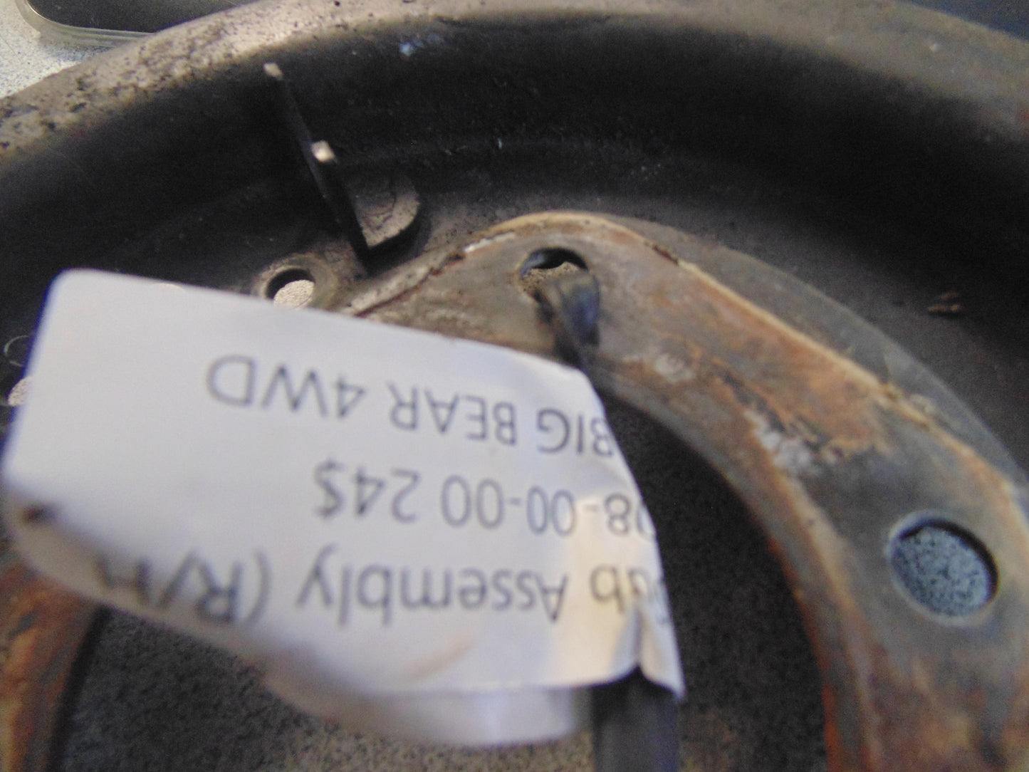 1989 Yamaha BIG BEAR 4WD BACKING PLATE SUB ASSY RH 3HN-27208-00-00