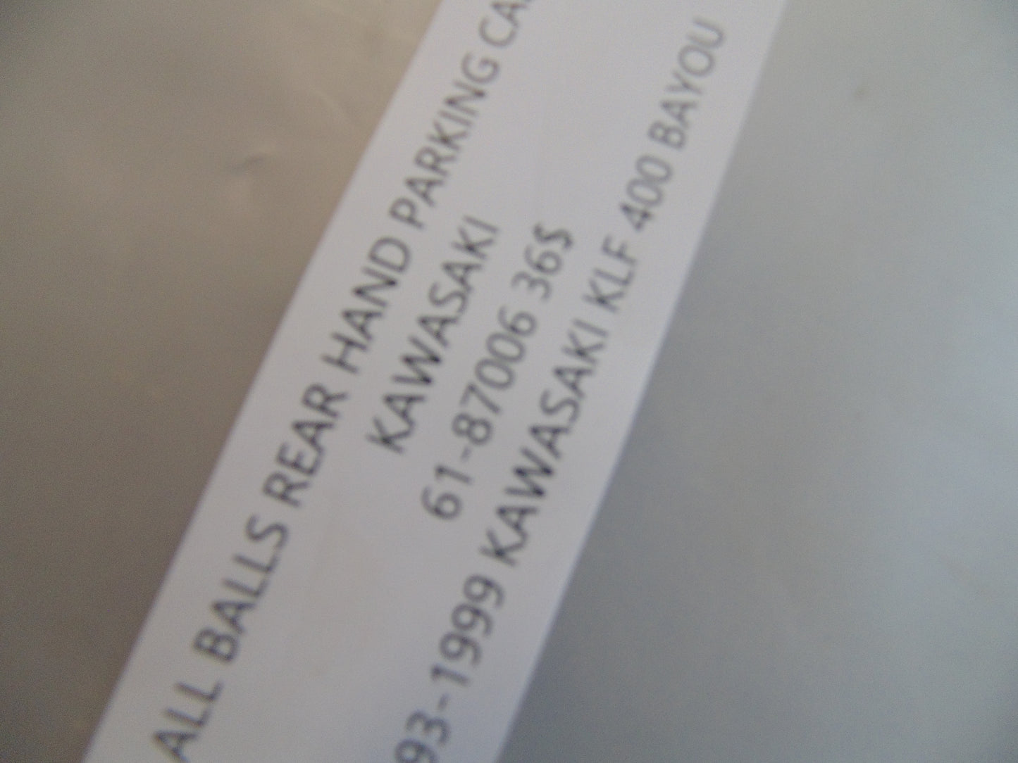 ALLS BALLS REAR HAND PARKING CABLE KAWASAKI 61-87006