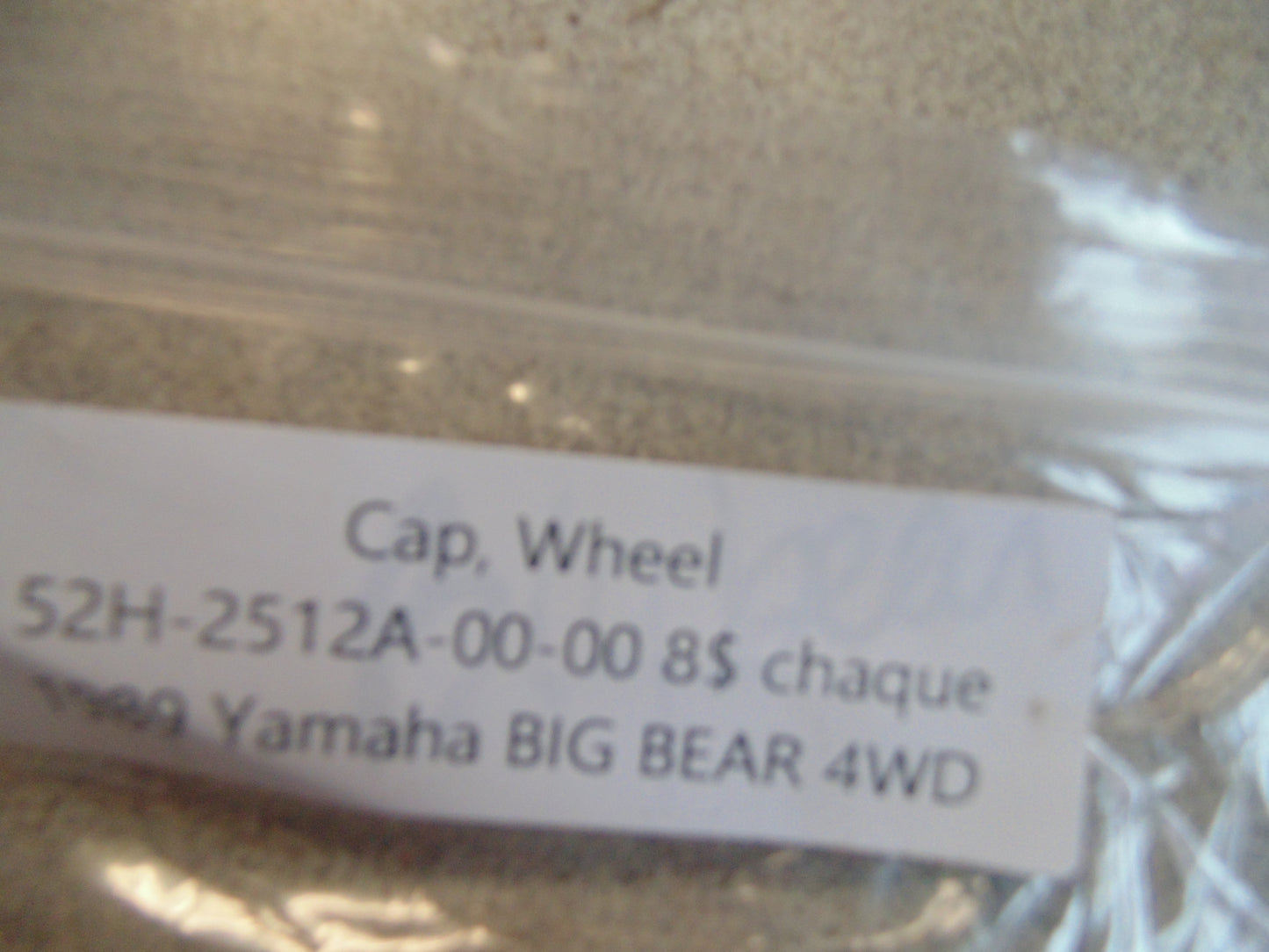 1999 POLARIS TRAIL BLAZER 250 CAP WHEEL 52H-2512A-00-00