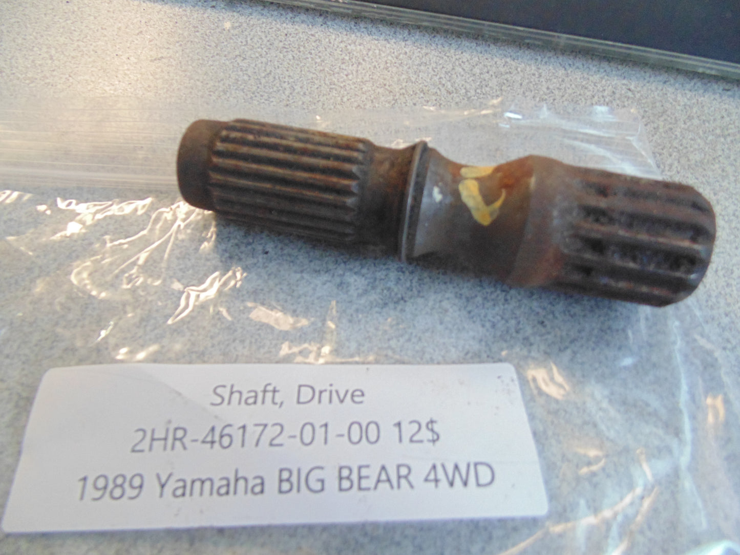 1989 YAMAHA BIG BEAR 4WD SHAFT DRIVE 2HR-46172-01-00