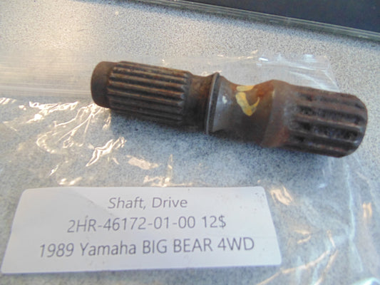 1989 YAMAHA BIG BEAR 4WD SHAFT DRIVE 2HR-46172-01-00