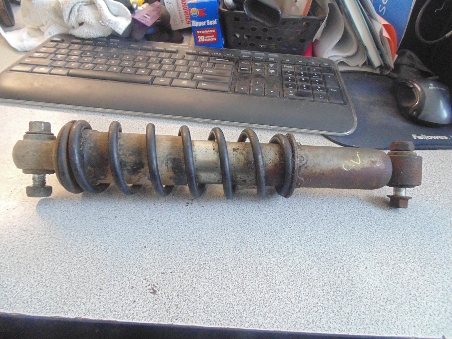1989 YAMAHA BIG BEAR 4WD SHOCK ABSORBER ASSY FRONT 3HN-23350-00-33 3HN-23350-30-