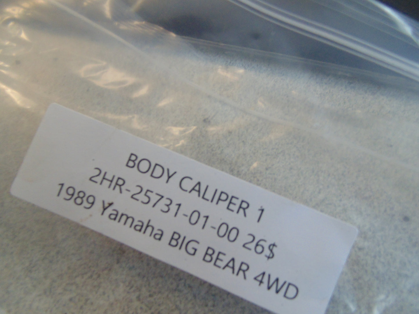 1989 YAMAHA BIG BEAR 4WD BODY CALIPER 1 2HR-25731-01-00