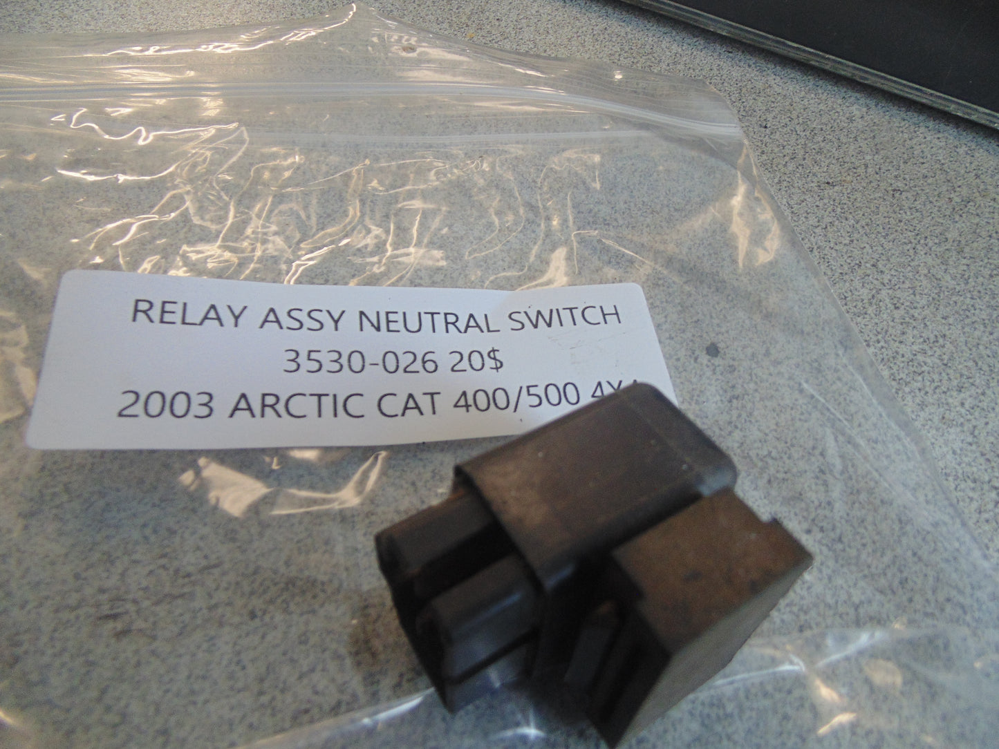 2003 Arctic Cat 400 4X4 MANUAL RELAY ASSY NEUTRAL SWITCH 3530-026