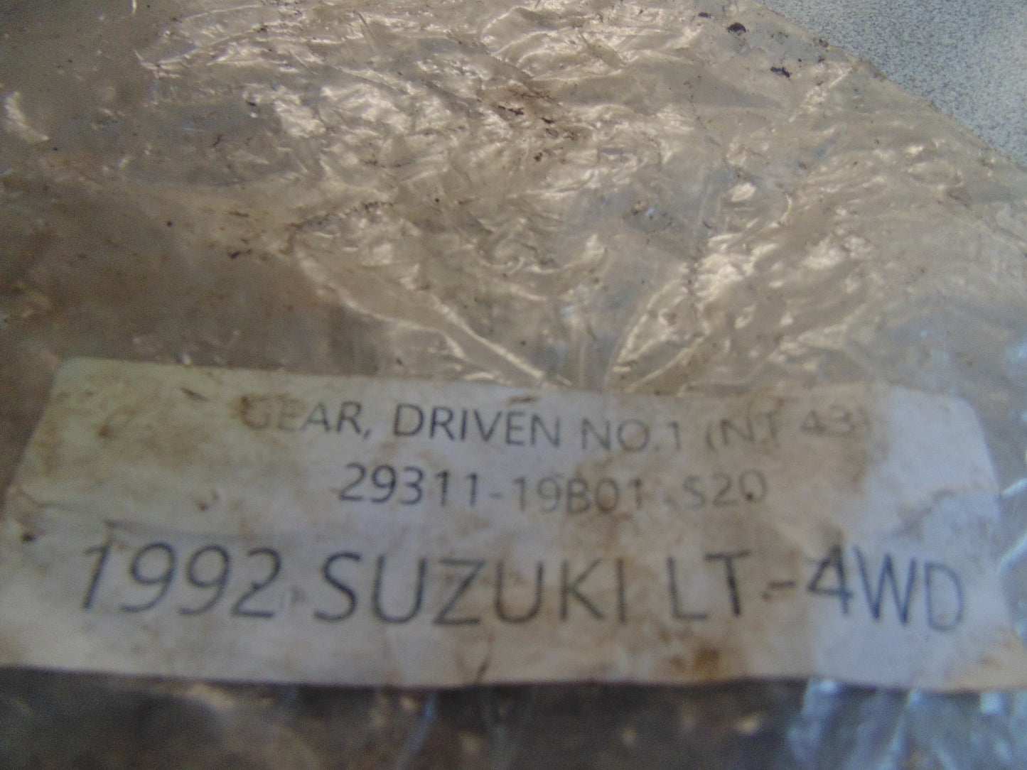 1992 SUZUKI LT-4WD GEAR DRIVEN N01 (NT:43) 29311-19B01
