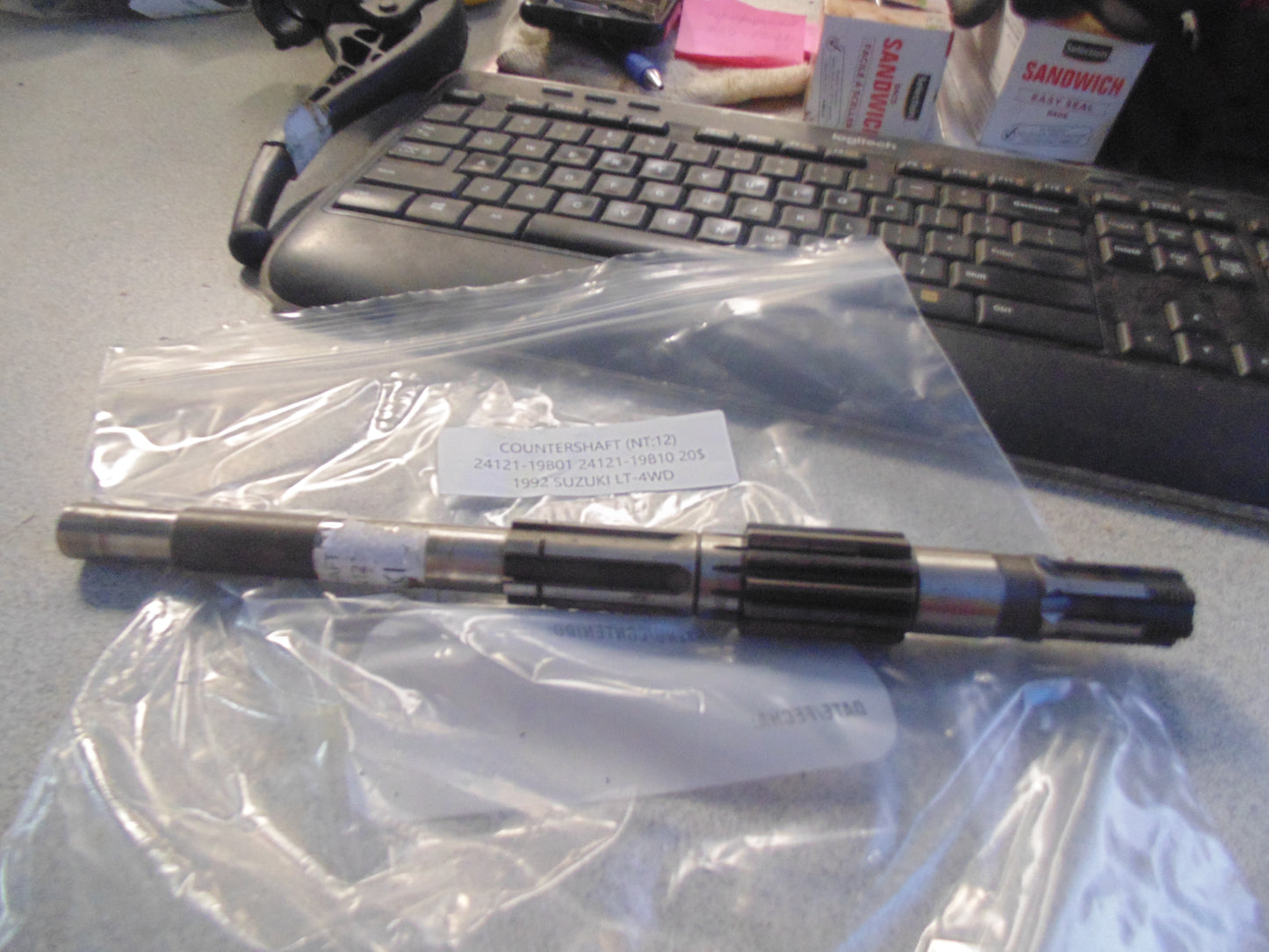 1992 SUZUKI LT-4WD COUNTERSHAFT (NT:12) 24121-19B01 24121-19B10
