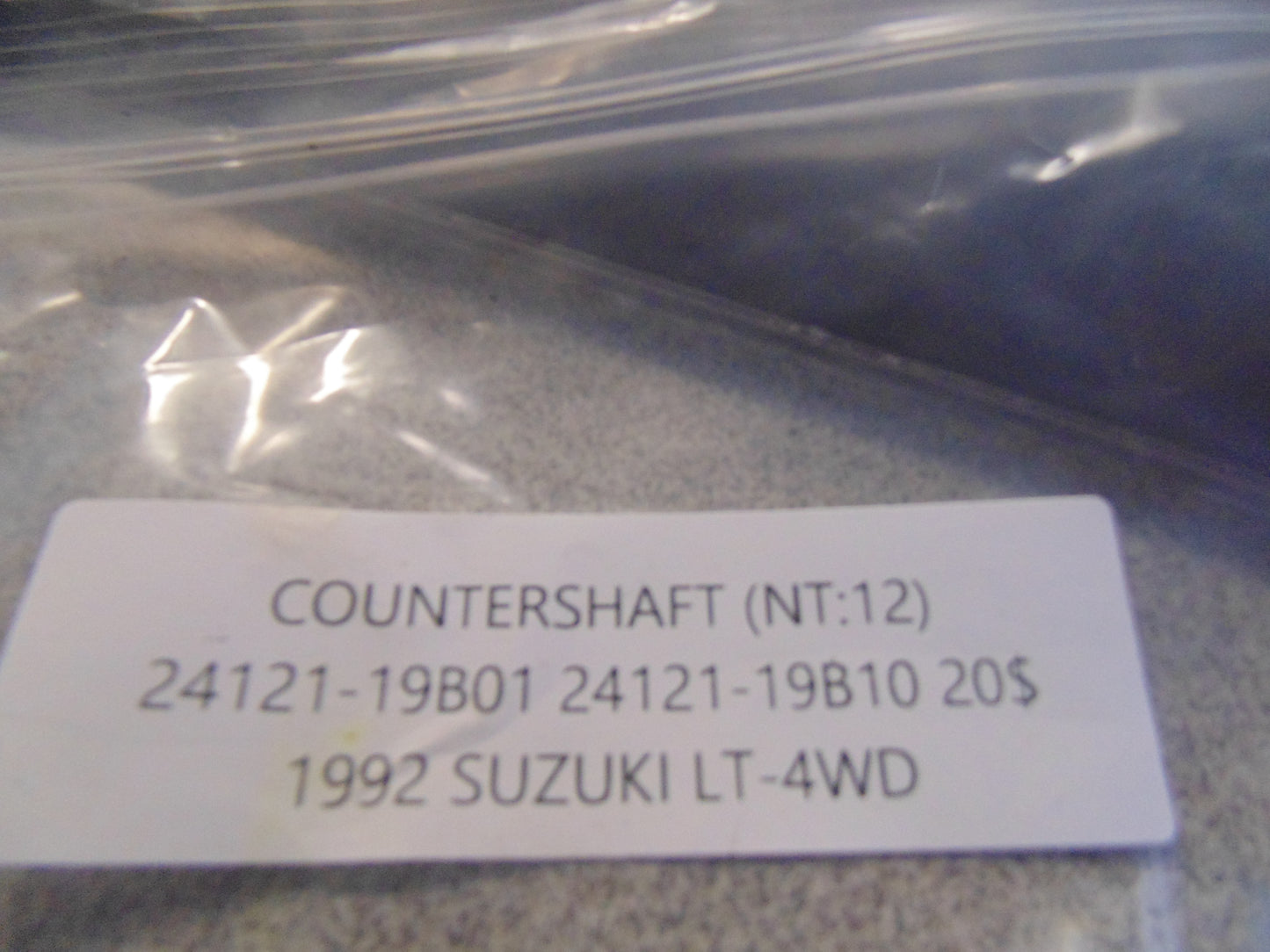 1992 SUZUKI LT-4WD COUNTERSHAFT (NT:12) 24121-19B01 24121-19B10