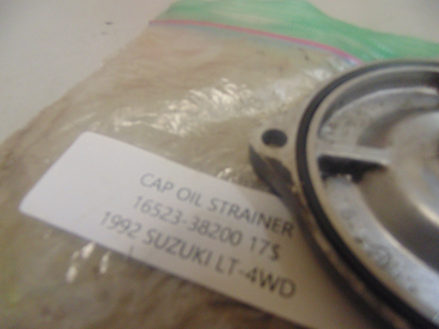 1992 SUZUKI LT-4WD CAP OIL STRAINER 16523-38200