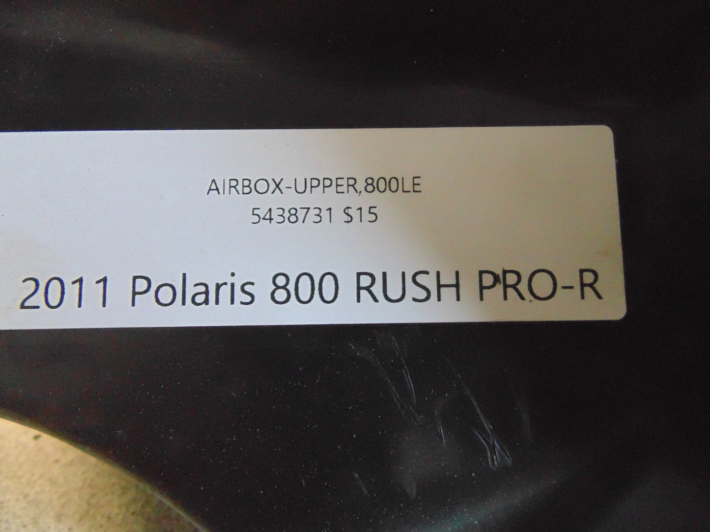 2011 Polaris 800 RUSH PRO-R AIRBOX-UPPER,800LE 5438731
